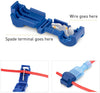 Nilight 120 Pcs/60 Pairs Quick Splice Wire Terminals T-Tap Self-stripping with Nylon Fully Insulated Male Quick Disconnects Kit, 2 Years Warranty