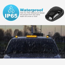 Partsam 3PCS 30LED Cab Marker Roof Running Lights Assembly Compatible with Chevrolet Silverado/GMC Sierra 1500 1500HD 2500 2500HD 3500 2002-2007 Trucks Lights + Wiring Pack