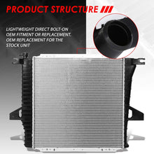 2172 Factory Style Aluminum Cooling Radiator Replacement for 98-01 Ford Ranger/Mazda B2500 2.5L AT