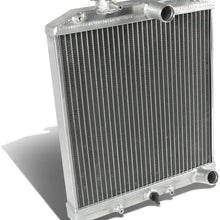 DNA MOTORING RA-HC92-42-2 Honda D15/16/B18 1.5L/1.6L/1.8L I4 Mt 2-Row Dual/Double Core T-6061 Aluminum Radiator,Metallic