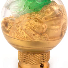 Thruifo Gear Shifter Knob, Lucky Style MT Car Stick Shift Head Fit Most Automatic Manual Vehicles, Gold