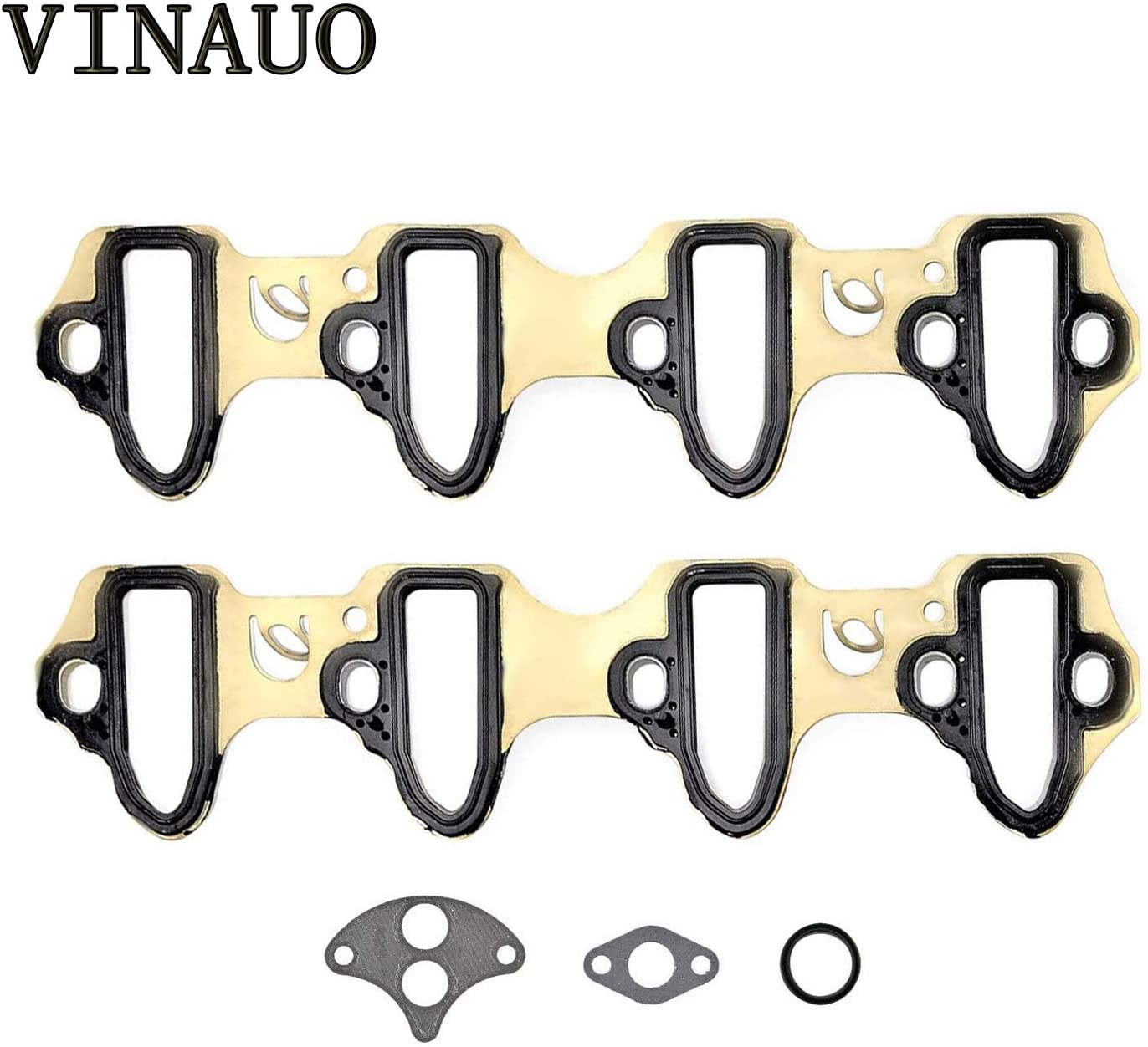 VINAUO MS98016T Intake Manifold Gasket Kit Intake Gaskets Replacement For 1999-2007 Silverado 1500 4.8L 2000-2002 Silverado 2500 6.0L 2001-2003 Suburban 1500 5.3L
