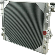 OzCoolingParts 07-17 Jeep Wrangler JK Radiator, 3 Row Core Aluminum Radiator for 2007-2017 08 09 10 11 12 13 14 15 16 Jeep Wrangler JK 3.6 3.8L V6