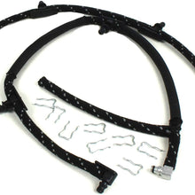 Diesel Fuel Line Return Kit With Clips For 2004.5-2010 Chevrolet Chevy GMC Silverado Sierra 2500 HD 3500 6.6L Duramax Diesel LLY LBZ LMM Replaces OE# 98062291 97328733, 97363195