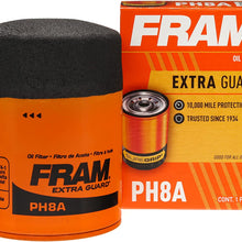 FRAM Extra Guard PH8A, 10K Mile Change Interval Spin-On Oil Filter