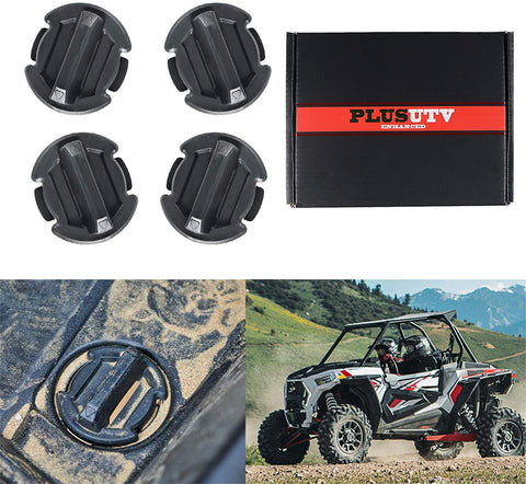 PLUSUTV 4X Floor Drain Plugs for Polaris RZR 1000 900 XP Turbo General 2015-2019, Yellow Drain Plug for Car Floor, Body, and Rocker Panels Replaces Number 8414694