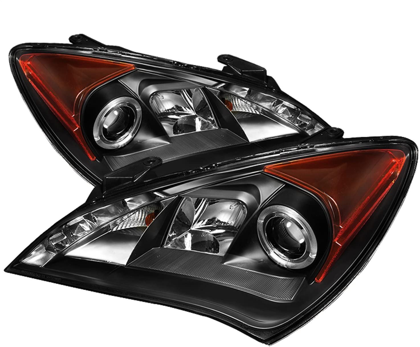 Spyder Auto 5034250 LED Halo Projector Headlights Black/Clear