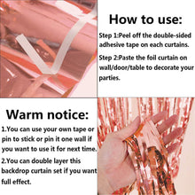 Rose Gold Happy Birthday Foil Balloons Bunting Banner Party Room Hanging Decor