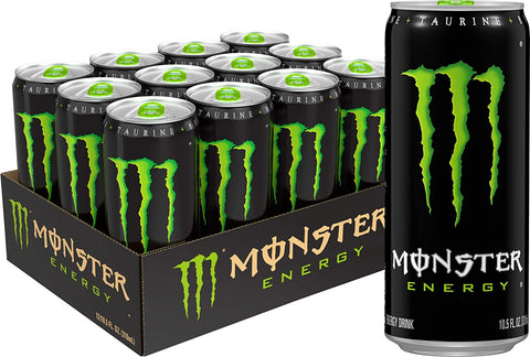 Monster Energy Drink, Green Original, 10.5 Ounce (Pack of 12)