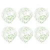 Latex Confetti Balloons, Lime Green, 12 in, 6ct
