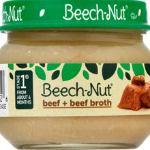 (10 Pack) Beech-Nut Stage 1, Beef & Beef Broth Baby Food, 2.5 oz Jar