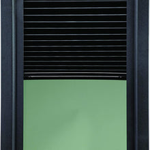 Lippert Components 806621 Thin Shade Complete Window Kit for RV Entry Doors, Black