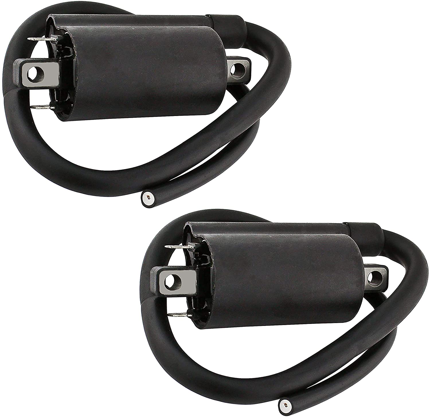 Caltric compatible with 2 Ignition Coil Kawasaki Mule 3010 KAF620 1993 2001 2002-2008 Except Diesel