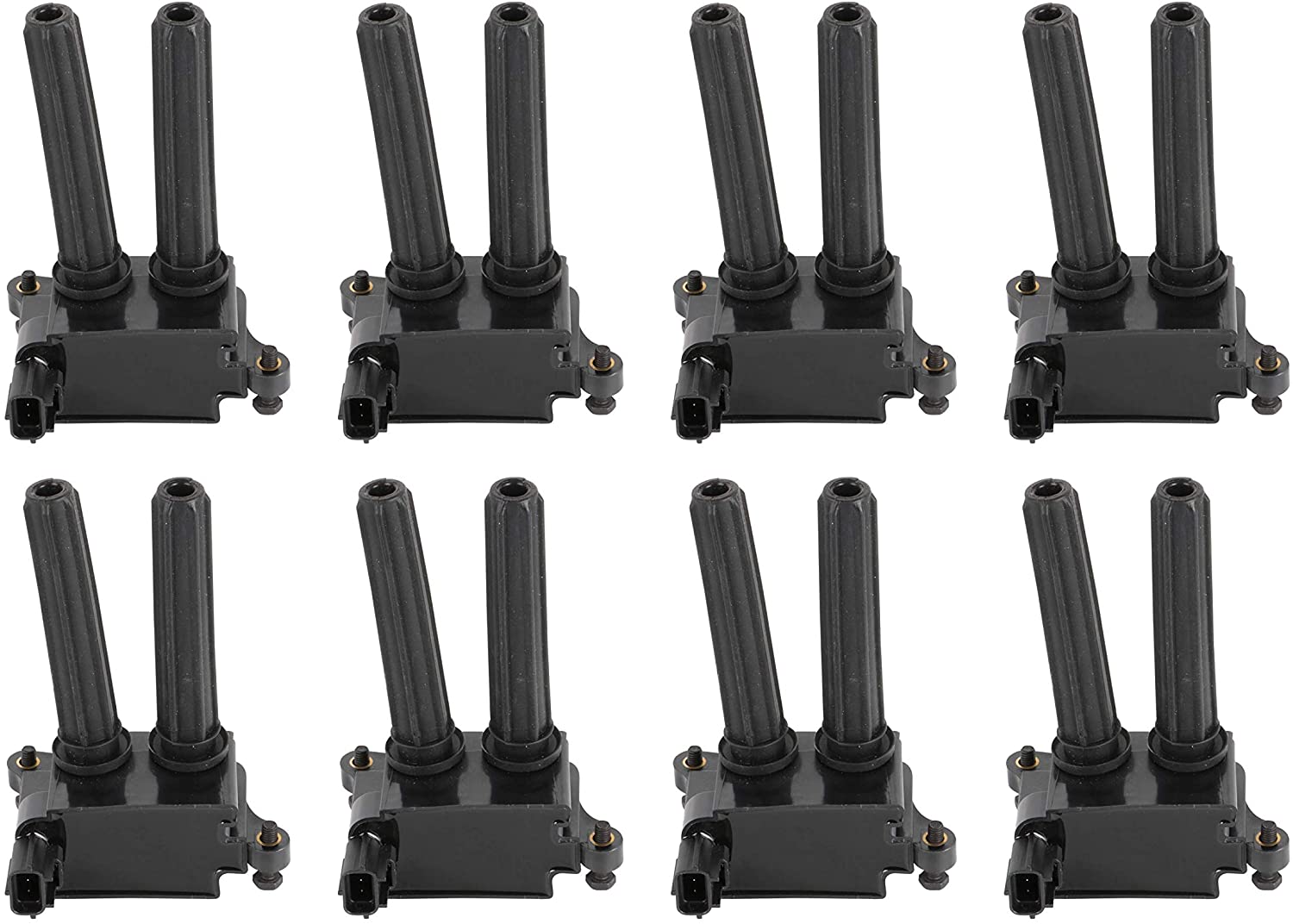 Ignition Coil Pack Set of 8 - Fits Dodge Ram 1500, 2500, 3500, Jeep Grand Cherokee 5.7L, Commander, Dodge Charger, Challenger 5.7L, 6.1L, 6.4L HEMI - Replaces 5602129AA, 56029129AA, UF-504, 56029129AF