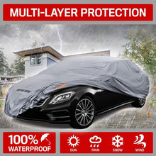 Motor Trend M5-CC-3 L (7-Series Defender Pro-Waterproof Car Cover for All Weather-Snow, Wind, Rain & Sun-Ultra Heavy Multiple Layers-Fits Up to 190")