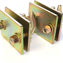 (Pack of 3) 5/16in Bolt On Grab Hook Mount with Backer Plate - Complete Hardware Included
