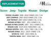 Automatic Transmission CVT Belt Chain - OEM Part Number 901068 -Automajor Compatible with Nissan Dodge Jeep Scion Toyota RE0F10A / RE0F11A / JF015E / JF102E Transmission