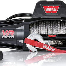 WARN 103252 VR EVO 10 Electric 12V DC Winch with Steel Cable Wire Rope: 3/8" Diameter x 90' Length, 5 Ton (10,000 lb) Pulling Capacity
