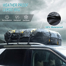 Z8LED 500D Car Top Carrier,19 Cubic Feet Waterproof Rooftop Cargo Carrier Fits for All Vehicle With&Without Rack,Pickup Truck