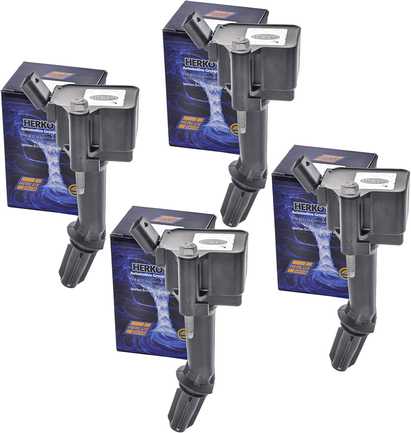 Set of 4 Herko Ignition Coil B258 For Buick Chevrolet Encore Cruze Malibu 16-17