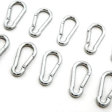 Red Hound Auto 10 Steel Spring Snap Quick Link Carabiner Hook Clips 2-3/8 Inches Length - Medium Duty 130 Pound - 7/32 Inches Thick