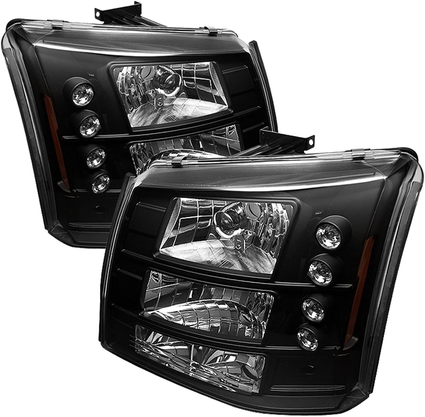 Spyder Auto 333-CS03-1PC-AM-BK Crystal Headlight