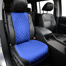 FH Group Car Front Seat Protectors Water Resistant Air Bag Compatible, (Two Pack) PU Leather Luxury Diamond Design Universal Seat Covers for Cars, Auto, Trucks, Vans & SUVs (Solid Black) w. Gift