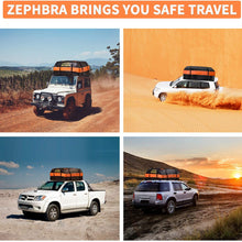 ZEPHBRA Car Roof Bag Cargo Carrier, 15 Cubic Feet Waterproof Rooftop Cargo Carrier with Anti-Slip Mat + 8 Reinforced Straps + 4 Door Hooks Suitable for All Vehicle with/Without Rack (Orange, 15 CU.FT)