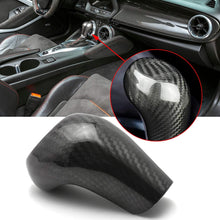 Xotic Tech Real Carbon Fiber Interior Gear Shift Knob Cover Overlay Trim Decal for Chevrolet Camaro 2016 2017 2018 2019 2020