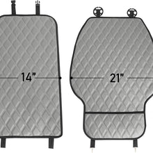 FH Group Car Front Seat Protectors Water Resistant Air Bag Compatible, (Two Pack) PU Leather Luxury Diamond Design Universal Seat Covers for Cars, Auto, Trucks, Vans & SUVs (Solid Black) w. Gift