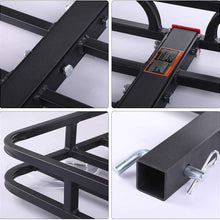 Orion Motor Tech 53x19x4-1/8 Hitch Mount Steel Cargo Carrier Luggage Basket Compatible with RV's, Trucks, SUV's, Vans, Cars Capacity for 2" Hitch Receiver - 500-lb Load Capacity