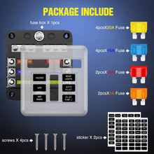 Nilight 6 Way Blade Fuse Block 6 Circuits with Negative Bus Fuse Box Holder with LED Indicator ATO/ATC Fuse Panel Waterproof Cover for 12V Automotive Cars Marine Boats,RVs,Trailers,2 Years Warranty