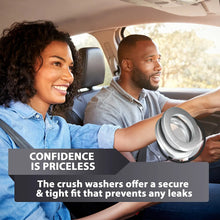 15pcs Oil Drain Plug Crush Rubber Washer Gasket Black Seal – 12mm Replacement for Buick/Cadillac/Chevrolet/GMC/Hummer/Oldsmobile/Pontiac/Saturn - OEM 12616850 Fits for GM 1975-2021 by AUTOMAJOR