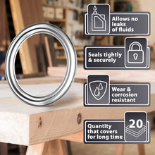 15pcs Oil Drain Plug Crush Washer Gasket Seal – 14mm Replacement for Hyundai/Kia - OEM 21513-23001 Fits Most Popular Models 2001-2022 by AUTOMAJOR