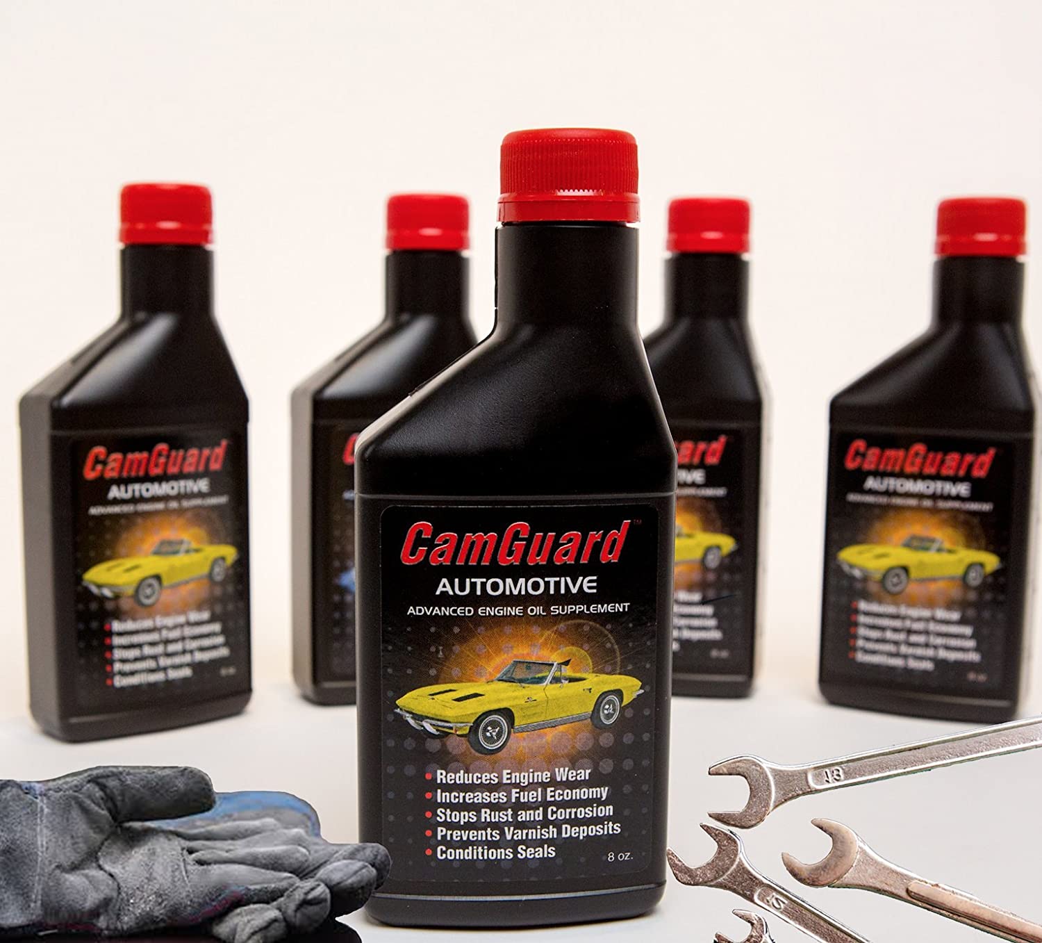 Camguard 100% Oil Additive Concentrate - Reduce Wear, Corrosion, Dry Hard Seals and Eliminate Engine Deposits Engine Oil Additive. The Ultimate Oil Treatment on The Market.