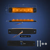 Nilight TL-14 10PCS 3.8” 6 Amber Indicator Rear Side Truck Trailer RV Cab Boat Bus Lorry LED Marker Clearance Light, 2 Years Warranty