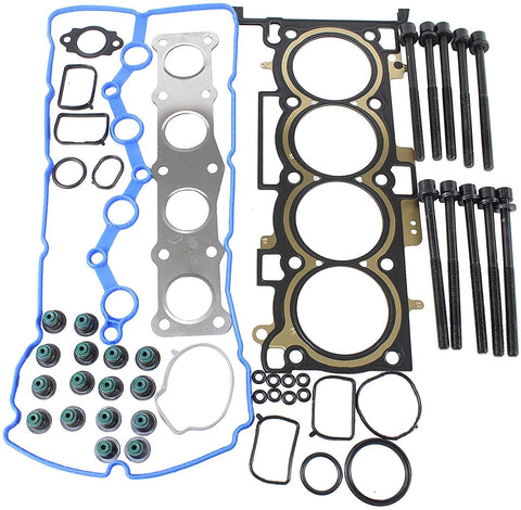 DNJ Head Gasket Set with Head Bolt Kit For 2010-2013 for Hyundai Santa Fe 2.4L 2359cc L4 DOHC