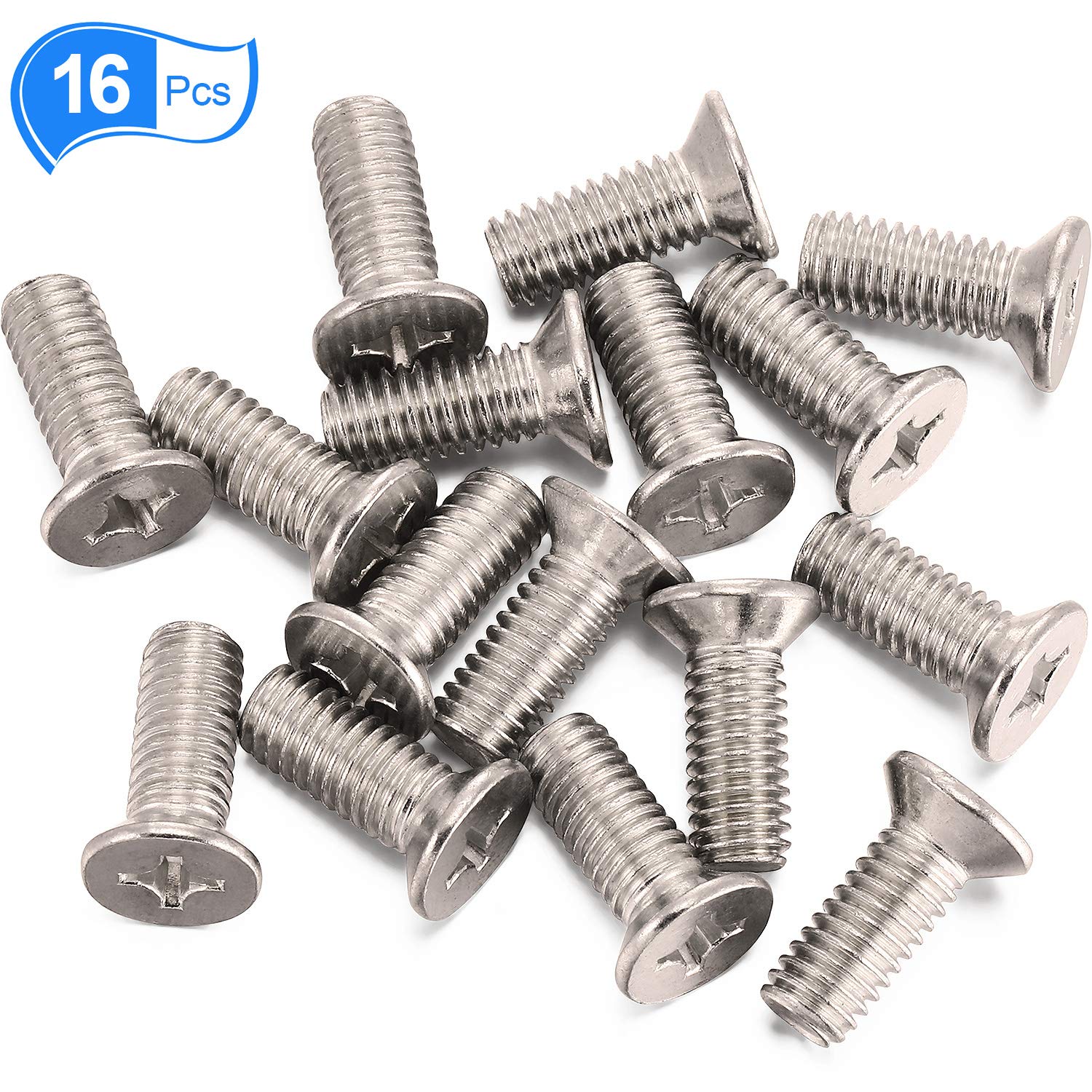 16 Pieces Brake Disc Rotor Screws Stainless Steel Retaining Screws for Honda Acura and Others