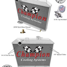 Champion Cooling, 3 Row All Aluminum Radiator for Willy's MB, GPW, CJ/2A, CC5241