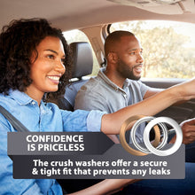 15pcs Oil Drain Plug Crush Washer Gasket Seal – 14mm Replacement for Hyundai/Kia - OEM 21513-23001 Fits Most Popular Models 2001-2022 by AUTOMAJOR