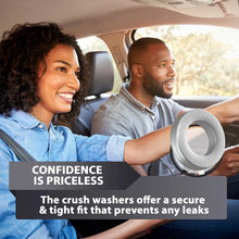 15pcs Oil Drain Plug Crush Rubber Washer Gasket Black Seal – 12mm Replacement for Buick/Cadillac/Chevrolet/GMC/Hummer/Oldsmobile/Pontiac/Saturn - OEM 12616850 Fits for GM 1975-2021 by AUTOMAJOR