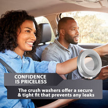 15pcs Oil Drain Plug Crush Rubber Washer Gasket Black Seal – 12mm Replacement for Buick/Cadillac/Chevrolet/GMC/Hummer/Oldsmobile/Pontiac/Saturn - OEM 12616850 Fits for GM 1975-2021 by AUTOMAJOR