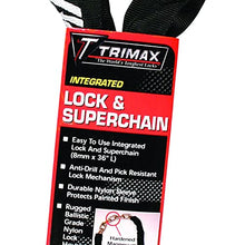 Trimax Integrated Lock & Super Chain 3' L with 8Mm Links THEX836, Wrap Packaging