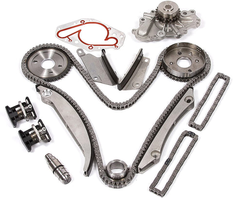 Evergreen TK5028HWPT Compatible With 02-06 Chrysler Dodge 2.7L EER V6 Timing Chain Kit Water Pump (NGC Cam Gear)