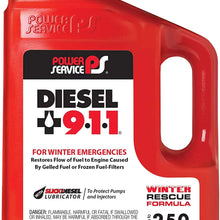 Power Service 08080-06-6PK Clear-Diesel Fuel and Tank Cleaner - 80 oz., (Case of 6)