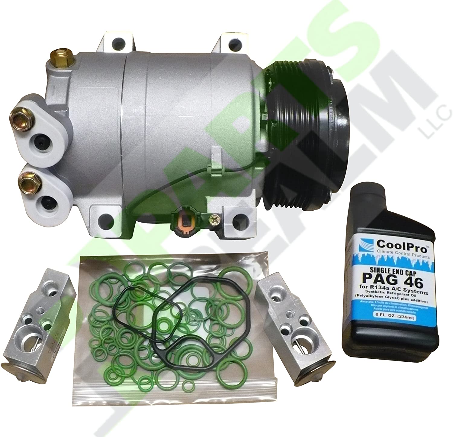 Parts Realm CO-0177AK2 Complete A/C AC Compressor Replacement Kit