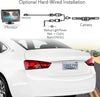 Waterproof Backup Rear View Camera - Wireless Car Parking Rearview Reverse Safety/Vehicle Monitor System w/ 4.3” Video Color LCD Display Screen, Distance Scale Lines, Night Vision - Pyle PLCM4585WIR