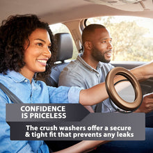 15pcs Oil Drain Plug Crush Rubber Washer Gasket Black Seal – 12mm Replacement for Buick/Cadillac/Chevrolet/GMC/Hummer/Oldsmobile/Pontiac/Saturn - OEM 12616850 Fits for GM 1975-2021 by AUTOMAJOR