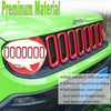 Yoursme Front Grille Inserts Mesh Red ABS Grill Guard Cover Trim Fit for Jeep Renegade 2015 2016 2017 2018 7pcs