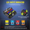 Nilight 6 Way Blade Fuse Block 6 Circuits with Negative Bus Fuse Box Holder with LED Indicator ATO/ATC Fuse Panel Waterproof Cover for 12V Automotive Cars Marine Boats,RVs,Trailers,2 Years Warranty